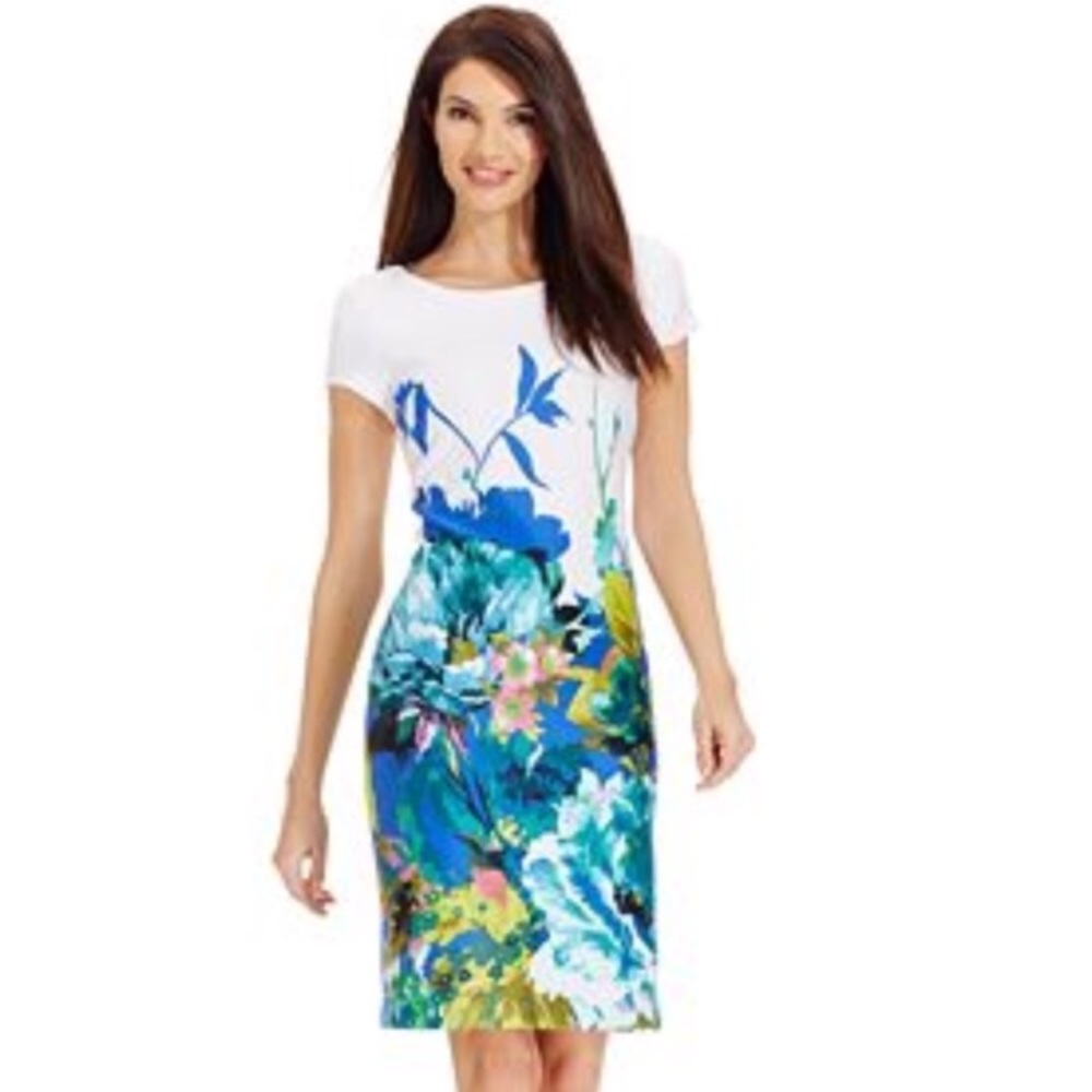 Sandra Darren Floral Dress